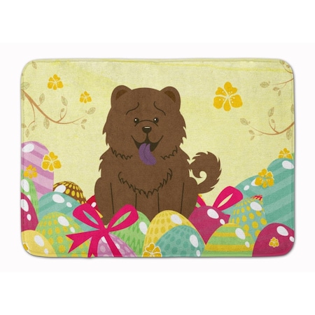 Carolines Treasures Easter Eggs Chow Chow Chocolate Machine Washable Memory Foam Mat BB6141RUG
